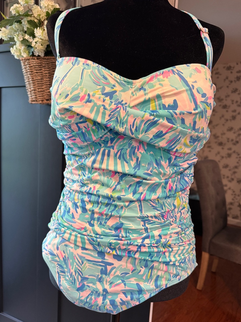 Lilly Pulitzer Flamenco One-Piece Swimsuit in the Cabana Cocktail print